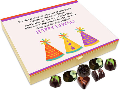 

Chocholik Diwali Gift - Diwali Creates Smile On All Our Faces Chocolate Box - 20pc Truffles(240 g)