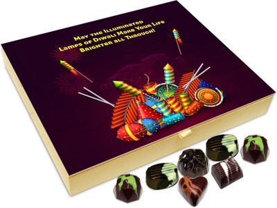 

Chocholik Diwali Gift - May The Illuminated Lamps Of Diwali Make Your Life Better Chocolate Box - 20pc Truffles(240 g)