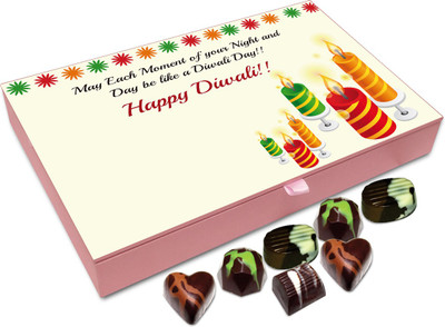 

Chocholik Diwali Gift Box - I Hope Each And Every Moment Of Your Life Is Like Diwali Chocolate Box - 12pc Truffles(144 g)