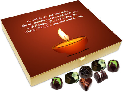 

Chocholik Diwali Gift - Deepawali Is Festival Of Joy Chocolate Box - 20pc Truffles(240 g)