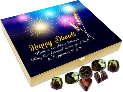 

Chocholik Diwali Gift - May The Deepawali Bring Lots Of Fun And Happiness Chocolate Box - 20pc Truffles(240 g)