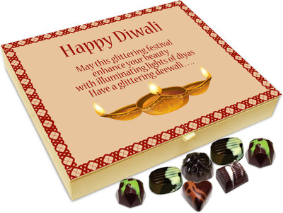 

Chocholik Diwali Gift Box - May This Glittering Diwali Enhance Your Beauty Chocolate Box - 20pc Truffles(240 g)