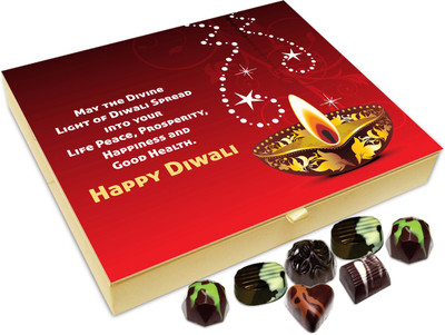 

Chocholik Diwali Gift - On This Diwali Spread Happiness Everywhere Chocolate Box - 20pc Truffles(240 g)