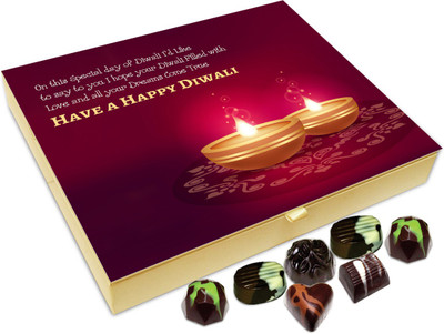 

Chocholik Diwali Gift Box - Hope All Your Dreams Come True this Diwali Chocolate Box - 20pc Truffles(240 g)