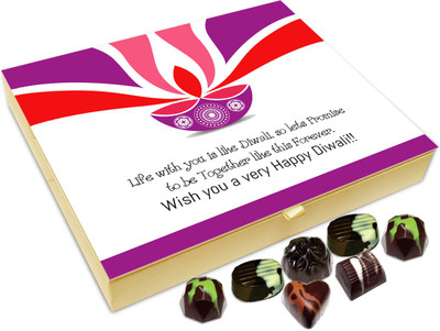 

Chocholik Diwali Gift - Wish You A Mind Blowing Diwali Chocolate Box - 20pc Truffles(240 g)