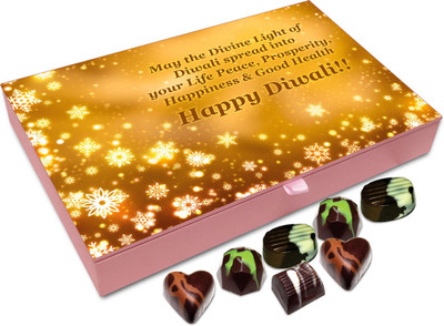 

Chocholik Diwali Gift Box - May This Diwali Bring You Lots Of Good Health Chocolate Box - 12pc Truffles(144 g)