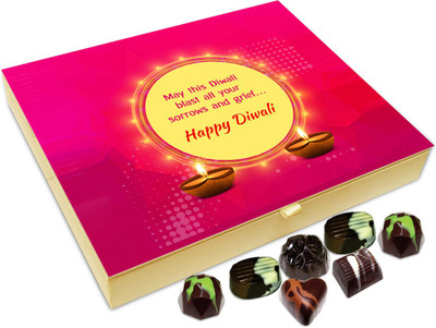 

Chocholik Diwali Gift - May This Diwali Blasts All Your Sorrows Chocolate Box - 20pc Truffles(240 g)