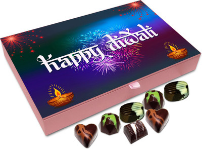 

Chocholik Diwali Gift - Happy Diwali To All My Colleagues Chocolate Box - 12pc Truffles(144 g)