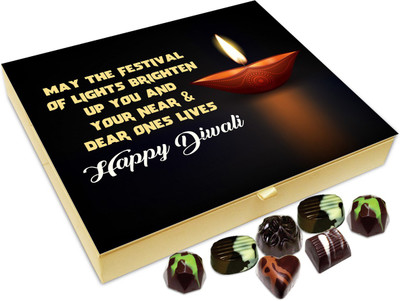

Chocholik Diwali Gift Box - May The Festival Of Light Brighten Your Life Chocolate Box - 20pc Truffles(240 g)