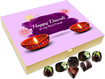 

Chocholik Diwali Gift Box - Happy Diwali To All My Best Friends Chocolate Box - 20pc Truffles(240 g)