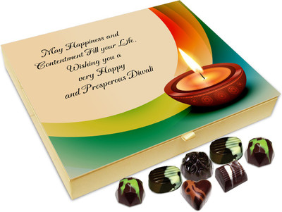Chocholik Diwali Gift - Wish You A Diwali Full Of Wisdom Chocolate Box - 20pc Truffles(240 g)