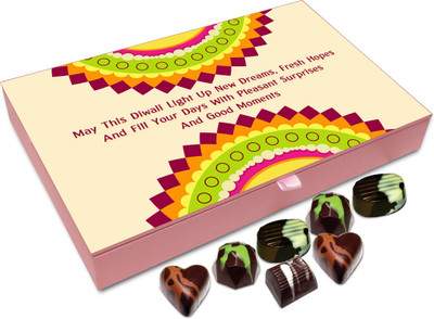 

Chocholik Diwali Gift - May This Diwali Light Up New Dreams Chocolate Box - 12pc Truffles(144 g)