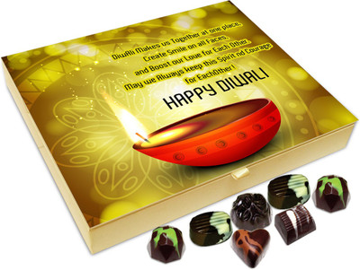 

Chocholik Diwali Gift - May We Always Keep The Spirit And Courage Of Diwali Chocolate Box - 20pc Truffles(240 g)