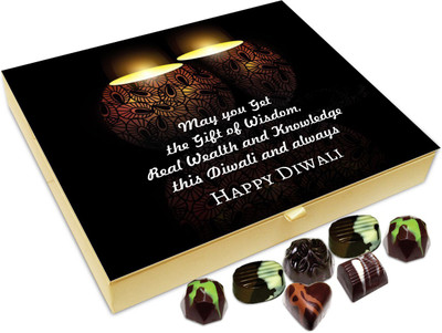 

Chocholik Diwali Gift - May You Get The Gift Of Wisdom On Diwali Chocolate Box - 20pc Truffles(240 g)