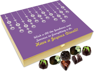 

Chocholik Diwali Gift Box - Have A Joyous Deepawali Chocolate Box - 20pc Truffles(240 g)