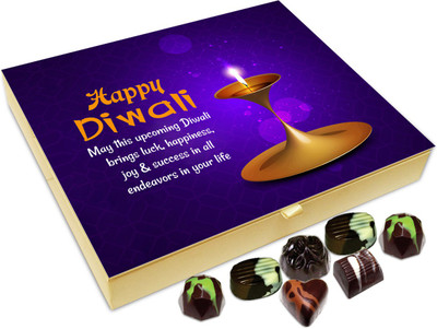 

Chocholik Diwali Gift - May This Upcoming Diwali Brings Luck And Happiness Chocolate Box - 20pc Truffles(240 g)