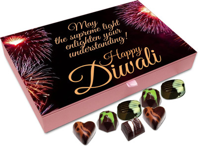 

Chocholik Diwali Gift Box - Have An Amazing Deepawali Chocolate Box - 12pc Truffles(144 g)