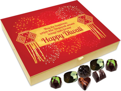 

Chocholik Diwali Gift Box - May This Diwali Burn All Your Bad Times Chocolate Box - 20pc Truffles(240 g)