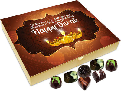 

Chocholik Diwali Gift Box - May The Supreme Light Of Deepawali Enlighten You Chocolate Box - 20pc Truffles(240 g)
