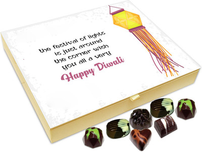 

Chocholik Diwali Gift Box - Festival Of Light Is Just Around The Corner Happy Diwali Chocolate Box - 20pc Truffles(240 g)