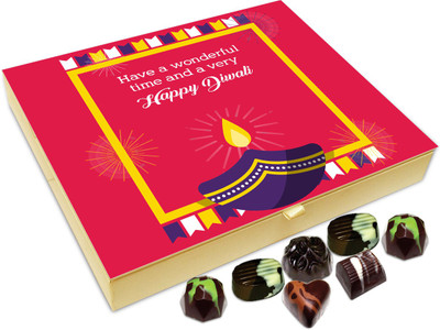 

Chocholik Diwali Gift - Have An Enjoyable Diwali Chocolate Box - 20pc Truffles(240 g)
