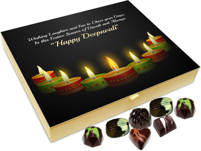 

Chocholik Diwali Gift Box - In This Festive Season Of Diwali I Wish You Laughter And Fun Chocolate Box - 20pc Truffles(240 g)