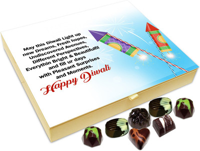 

Chocholik Diwali Gift Box - May This Diwali Light Up Your Dreams Chocolate Box - 20pc Truffles(240 g)