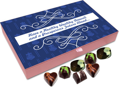 

Chocholik Diwali Gift - Endless Prosperity, Endless Joy, On This Diwali Happy Diwali! Chocolate Box - 12pc Truffles(144 g)