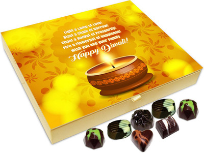 

Chocholik Diwali Gift - Wish You And Your Family A Very Charming Deepawali Chocolate Box - 20pc Truffles(240 g)