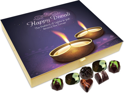 

Chocholik Diwali Gift Box - Happy Deepavali My Friends Chocolate Box - 20pc Truffles(240 g)