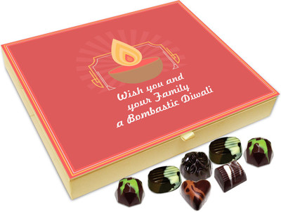 

Chocholik Diwali Gift Box - Wishing You And All Your Family Bombastic Diwali Chocolate Box - 20pc Truffles(240 g)