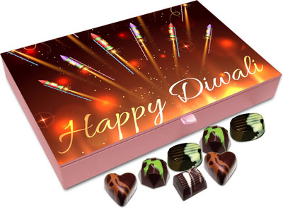 

Chocholik Diwali Gift Box - Have An Amazing Diwali All Of You Chocolate Box - 12pc Truffles(144 g)