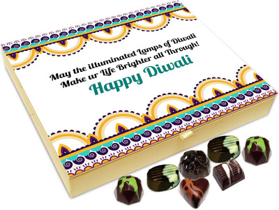 

Chocholik Diwali Gift Box - May The Illuminated Lights Of Diwali Make Your Life Brighter Chocolate Box - 20pc Truffles(240 g)