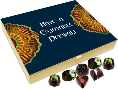 

Chocholik Diwali Gift - Warm Diwali Wishes Chocolate Box - 20pc Truffles(240 g)