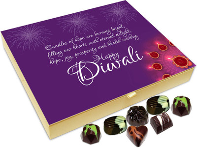 

Chocholik Diwali Gift Box - Hope This Diwali Fills Our Heart With Eternal Delight Chocolate Box - 20pc Truffles(240 g)