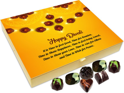 

Chocholik Diwali Gift - Diwali Is A Time For Family Reunion Chocolate Box - 20pc Truffles(240 g)