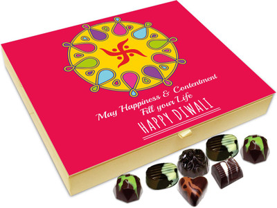 

Chocholik Diwali Gift - May This Deepavali Fill Your Life With Happiness And Contentment Chocolate Box - 20pc Truffles(240 g)