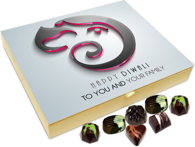 

Chocholik Diwali Gift - May God Bless You And Your Family On This Diwali Chocolate Box - 20pc Truffles(240 g)