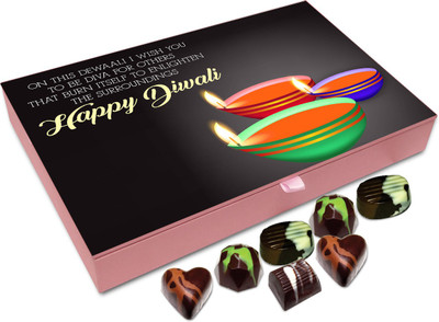 

Chocholik Diwali Gift - Enjoy This Diwali With Awesomeness Chocolate Box - 12pc Truffles(144 g)