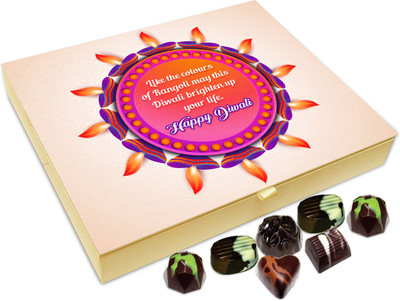 

Chocholik Diwali Gift - May This Deepawali Brighten Up Your Life Forever Chocolate Box - 20pc Truffles(240 g)
