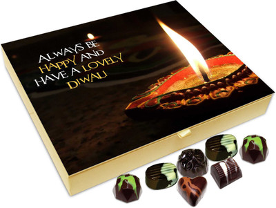 

Chocholik Diwali Gift - Always Be Happy And Have A Happy Diwali Chocolate Box - 20pc Truffles(240 g)