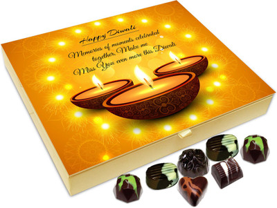 

Chocholik Diwali Gift Box - Joyous Moments Of Diwali Makes Me Miss You Even More Chocolate Box - 20pc Truffles(240 g)