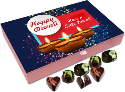 

Chocholik Diwali Gift - Beauty Of Diwali Fill Your Home With Happiness Chocolate Box - 12pc Truffles(144 g)