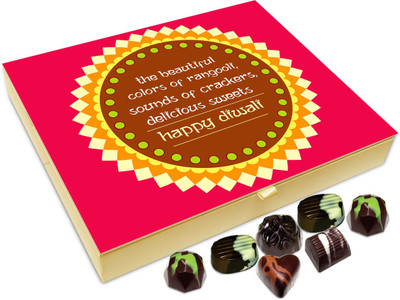 

Chocholik Diwali Gift - Light Fire Crackers And Enjoy Diwali To The Fullest Happy Diwali Chocolate Box - 20pc Truffles(240 g)