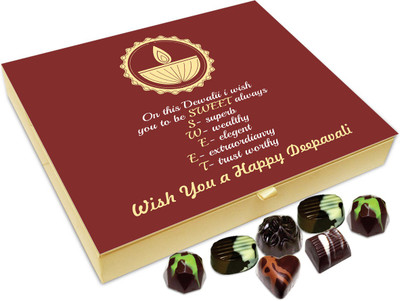 

Chocholik Diwali Gift Box - Sweet Happy Deepavali Chocolate Box - 20pc Truffles(240 g)
