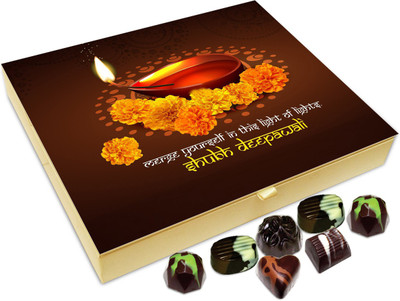 

Chocholik Diwali Gift Box - Merge Yourself In The Bright Lights Of Diwali Chocolate Box - 20pc Truffles(240 g)