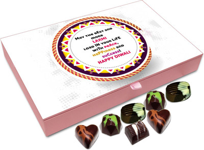 

Chocholik Diwali Gift - Hope This Diwali Brings Peace Wealth And Happiness Chocolate Box - 12pc Truffles(144 g)