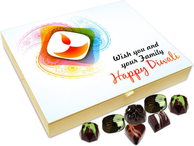 

Chocholik Diwali Gift - Fun Filled And Happy Diwali Chocolate Box - 20pc Truffles(240 g)