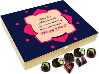 

Chocholik Diwali Gift - May This Diwali Enlighten Your Life Chocolate Box - 20pc Truffles(240 g)