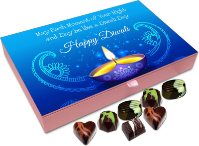 

Chocholik Diwali Gift - Wish Each Moment Of Your Day Be Like Diwali Chocolate Box - 12pc Truffles(144 g)